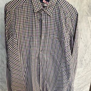 Ted Baker Multicolor Checkered Button Down Shirt